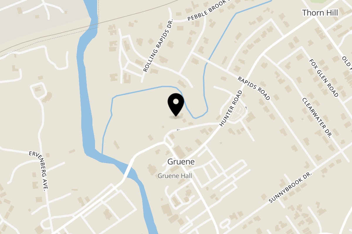 Map showing the location of The Birdhouse on 1617 New Braunfels St in New Braunfels